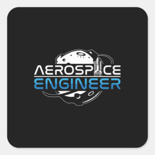 Aerospace Engineer Rocket Space Engineering Square Sticker