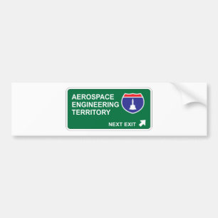 Aerospace Engineering Next Exit Bumper Sticker