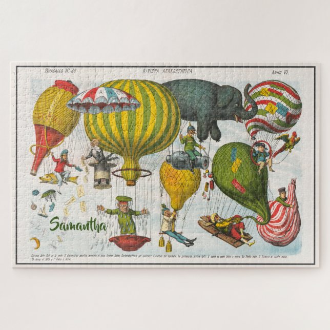 Aerostatic magazine (1878) by Augusto Grossi Name  Jigsaw Puzzle (Horizontal)