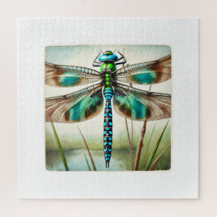 Aeshna dragonfly 121024IREF226 - Watercolor Jigsaw Puzzle