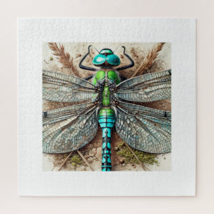 Aeshna dragonfly 290824IREF238 - Watercolor Jigsaw Puzzle