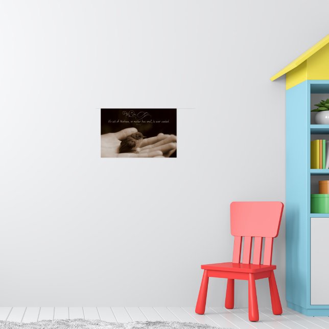 Aesop Inspirational Quote "Act of Kindness" Poster (Nursery 1)