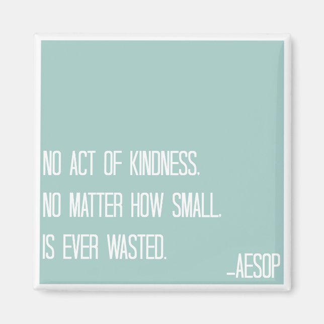 Aesop Kindness Quote Magnet (Front)