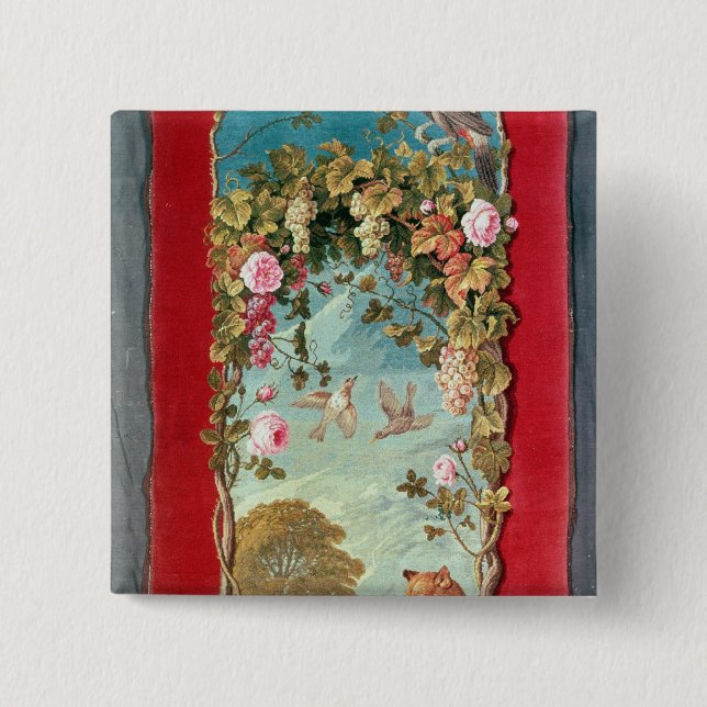 Aesop's fable The Fox and the Grapes 15 Cm Square Badge (Front)