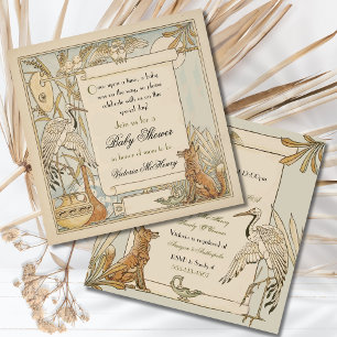 Aesop's Storybook Baby Shower Revised Invitations