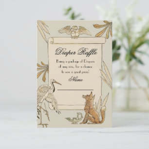Aesop's Storybook Book Diaper Raffle cards