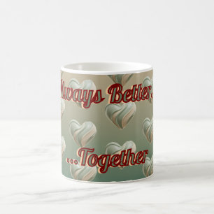Aesthetic 3D Heart Green Valentine's   Custom Mug
