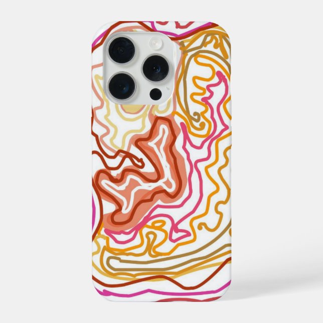 Aesthetic, abstract phone case  (Back)