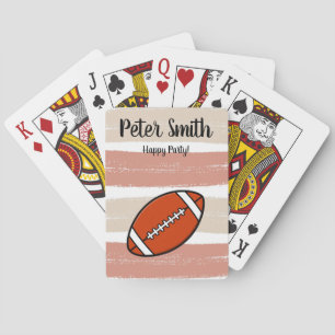aesthetic american football playing cards
