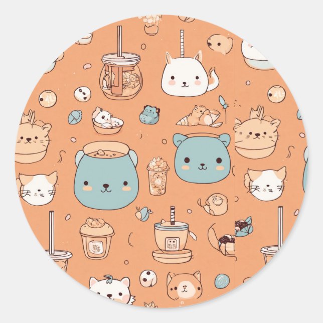 AESTHETIC AND FUNKY STICKER  (Front)