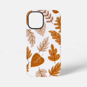 Aesthetic Autumn Leaves, Fall Theme Pattern iPhone 12 Mini Case