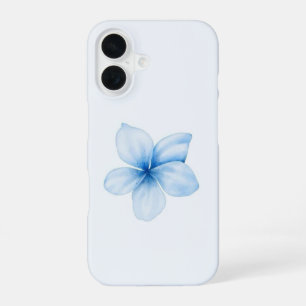 Aesthetic baby blue flower  iPhone 16 case