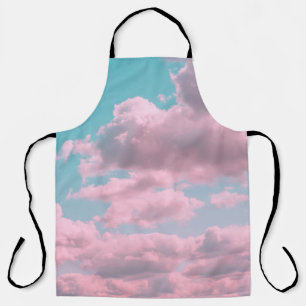 Aesthetic background with beautiful turquoise sky apron
