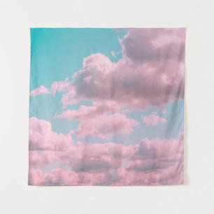 Aesthetic background with beautiful turquoise sky  tapestry