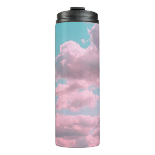 Aesthetic background with beautiful turquoise sky thermal tumbler