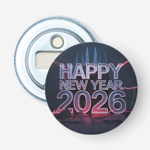 Aesthetic Badge — 2026 Year Pin Button Bottle Opener