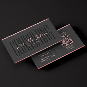 Aesthetic Beauty Consultant Consulting Pink  Business Card