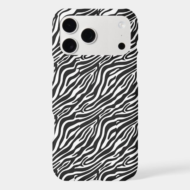 Aesthetic Black and White Zebra Stripe Print (Back)