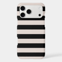 Aesthetic Black Beige Stripes Minimalist Pattern