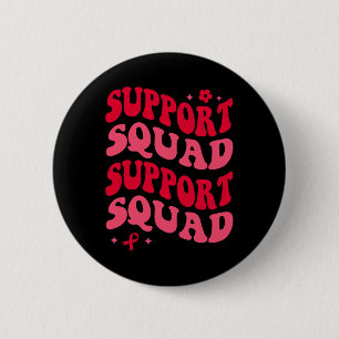 Aesthetic Blood Cancer Awareness Support Squad Mat 6 Cm Round Badge