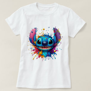 Aesthetic Blue Cartoon Character T-Shirt