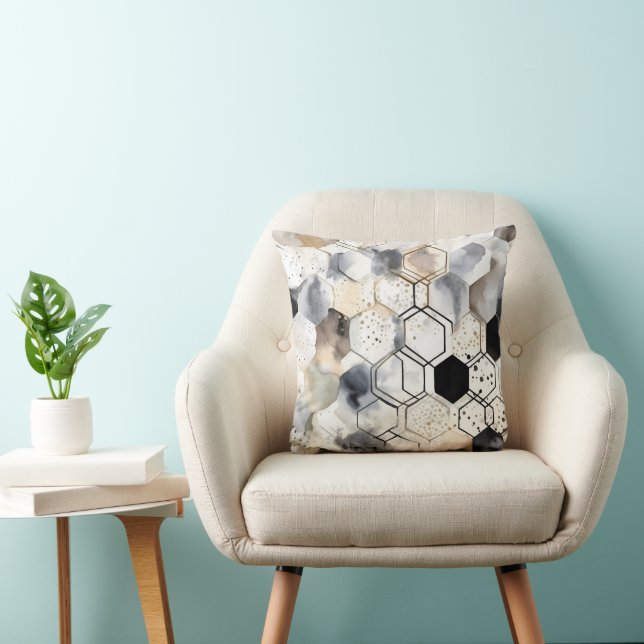 Aesthetic Bohemian Geometric Patterned  Cushion (Chair)
