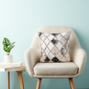 Aesthetic Bohemian Geometric Patterned Cushion