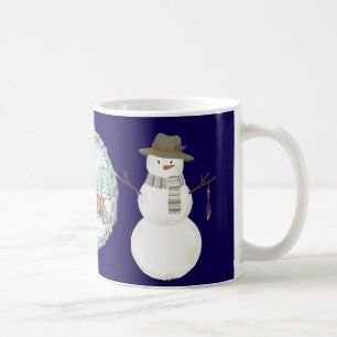 Aesthetic Boho Snowman Coffee Mug