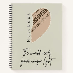 Aesthetic Boho Spiral Notebook