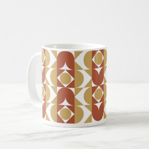 aesthetic boho style colourful geometric pattern coffee mug