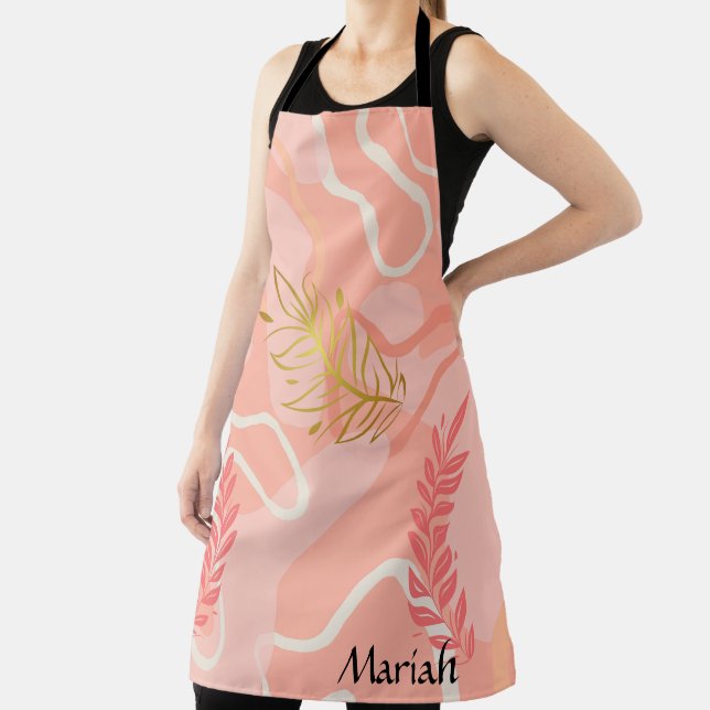 Aesthetic Boho Wildflowers Apron (Insitu)
