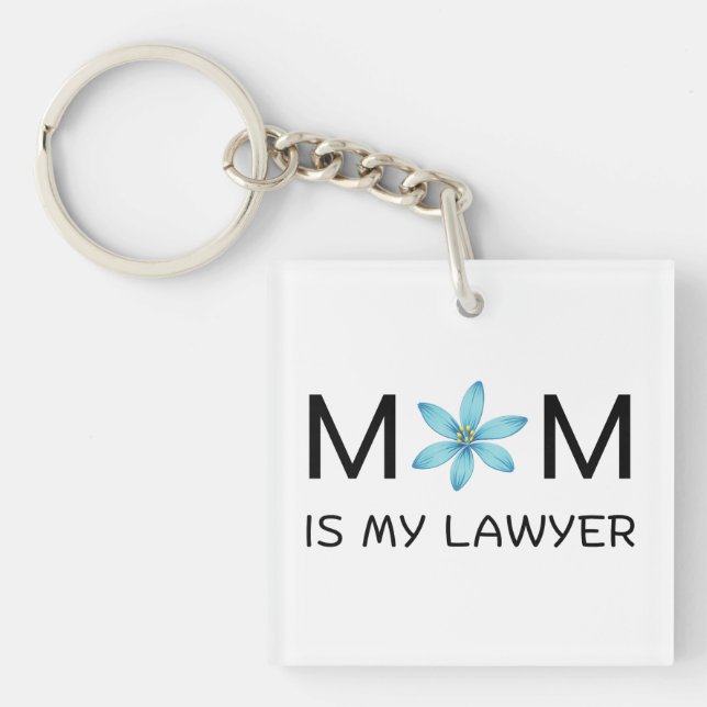 Aesthetic Botanical Design women's classic acrylic Key Ring (Front)