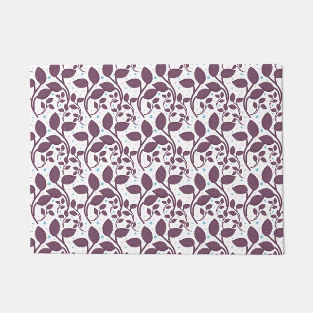 Aesthetic Botanical pattern  Doormat (Front)