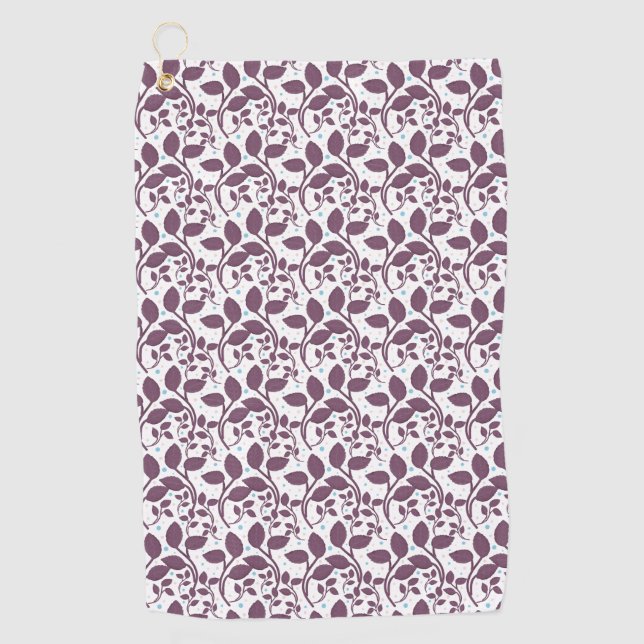 Aesthetic Botanical pattern  Golf Towel (Front)