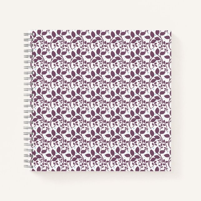 Aesthetic Botanical pattern  Notebook (Front)