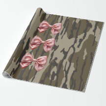 Aesthetic Bottomland Camo Baby Pink Ribbons & Bows