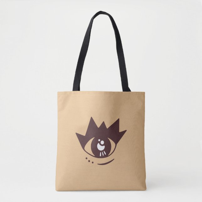 Aesthetic Brown Eye Tote Bag (Front)