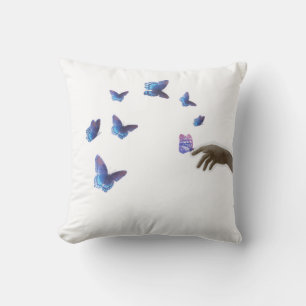 Aesthetic Butterfly Hand Freedom Surreal Sticker Cushion