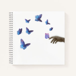 Aesthetic Butterfly Hand Freedom Surreal Sticker Notebook