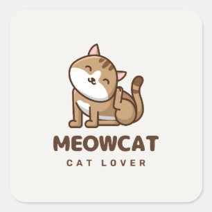 Aesthetic Cat Lover Sticker cat dad pet parent