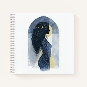Aesthetic Celestial Moon Silhouette Journal