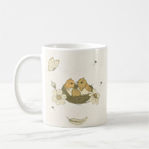 Aesthetic Charming Nature Birds Peaceful Soft Coffee Mug