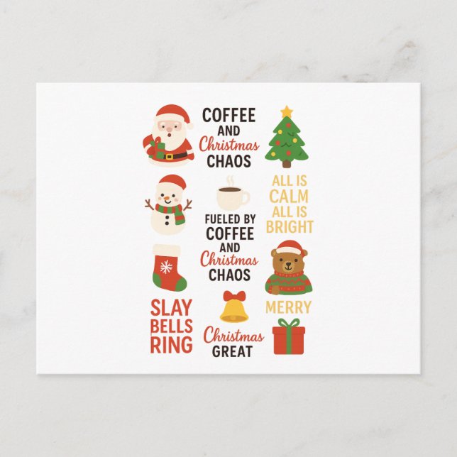 Aesthetic Christmas Holiday Special  Postcard (Front)