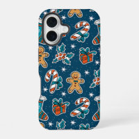 Aesthetic Christmas Pattern Santa Candy