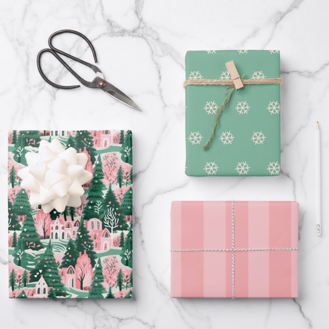 Aesthetic Christmas Wrapping Paper (Front)