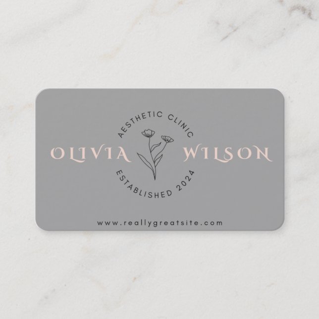 Aesthetic clinic business card (Front)