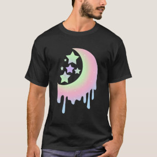 Aesthetic Clothing For Girls Pastel Moon Goth Swea T-Shirt
