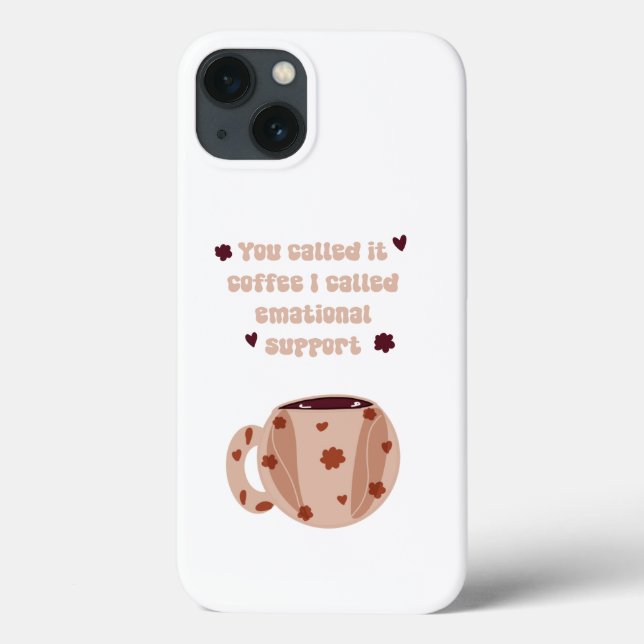 Aesthetic Coffee iPhone Case – Boho Coffee Lover  (Back)