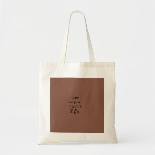 Aesthetic coffee lover everyday bag (Front)