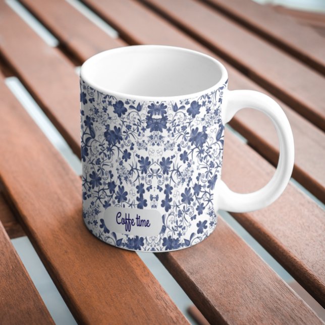 Aesthetic Coffee Time Floral Mug (Creator Uploaded)